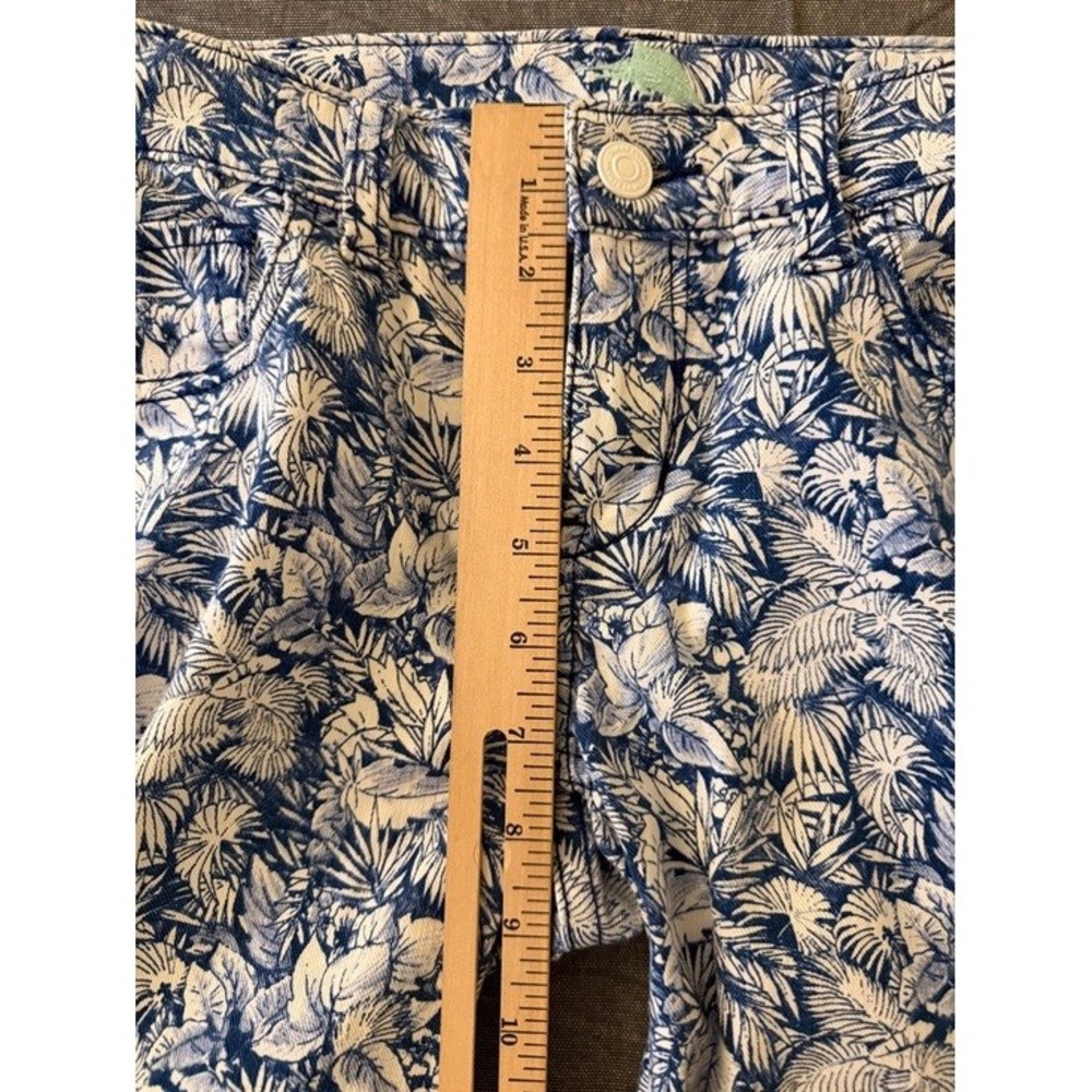 Tommy Bahama Denim Womens 0 Deep Space Tropical Floral Ankle Pants TW112702 Blue - Picture 9 of 11